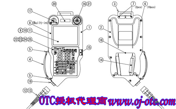 OTC機(jī)器人示教器FD19TP-DSJNC